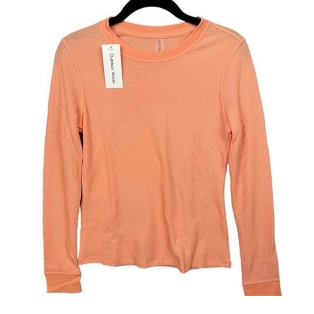 Outdoor Voices Peach Knit Top